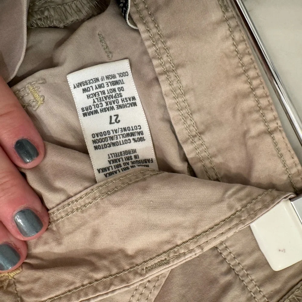 Lucky Brand Tan Embroidered Flare Pants - Picture 5 of 6